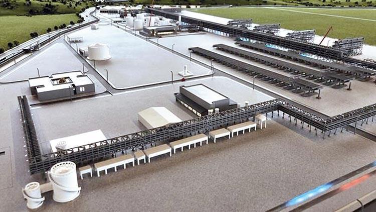 Karadeniz gazını işleyecek tesisin maketi hazır Karadeniz gazını işleyecek tesisin maketi hazır