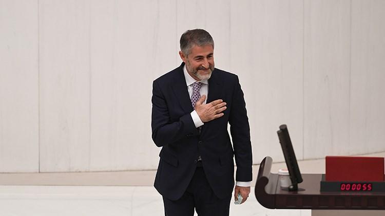 Bakan Nebati TBMMde yemin etti