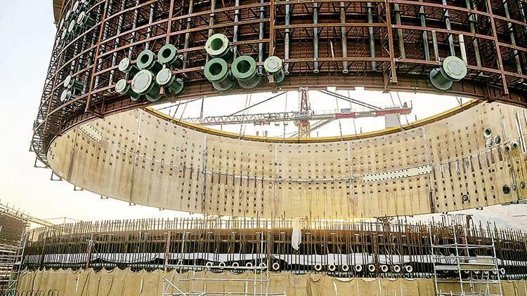 Akkuyu’da iç kaplama montajı tamamlandı