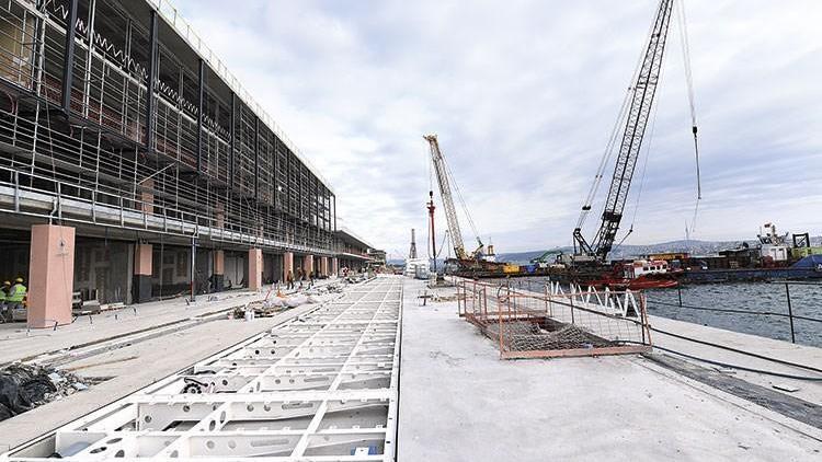 Galataportta çalışmalara ara verildi