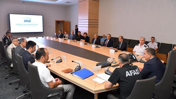 Kırşehir’de afetlere hazırlık toplantısı yapıldı