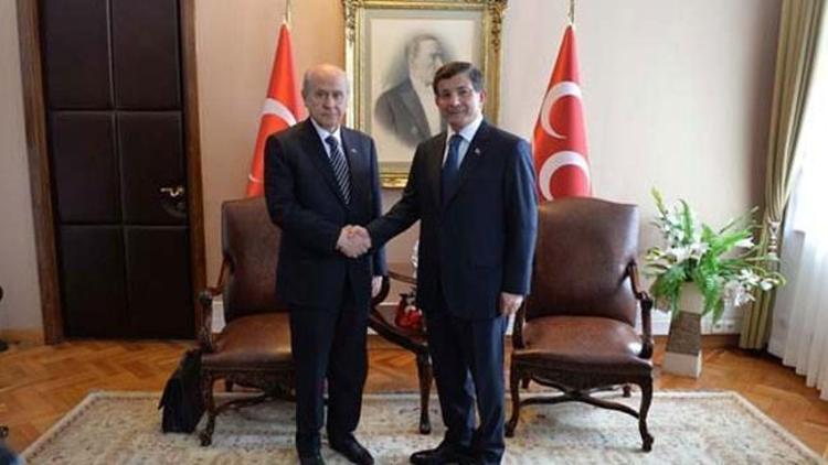 Davutoğlu ve Bahçeli görüşmesi sona erdi