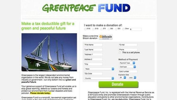 Greenpeace Bitcoin kabul edecek