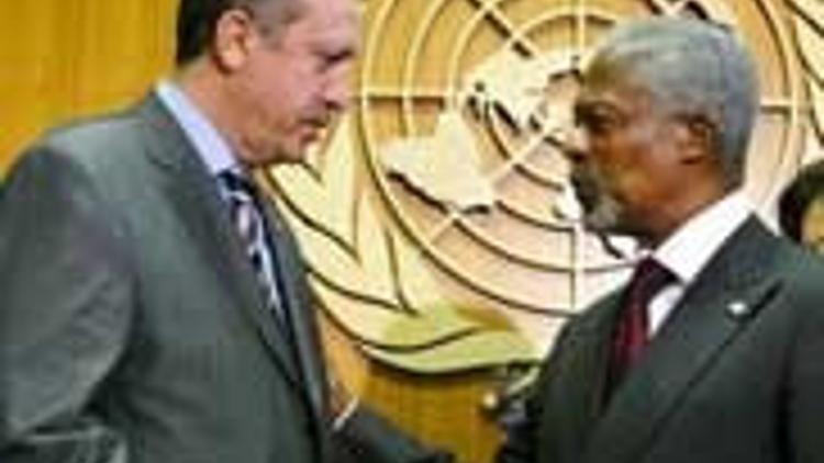 Erdoğan : `Annan Kıbrıs planına olumlu bakıyor`