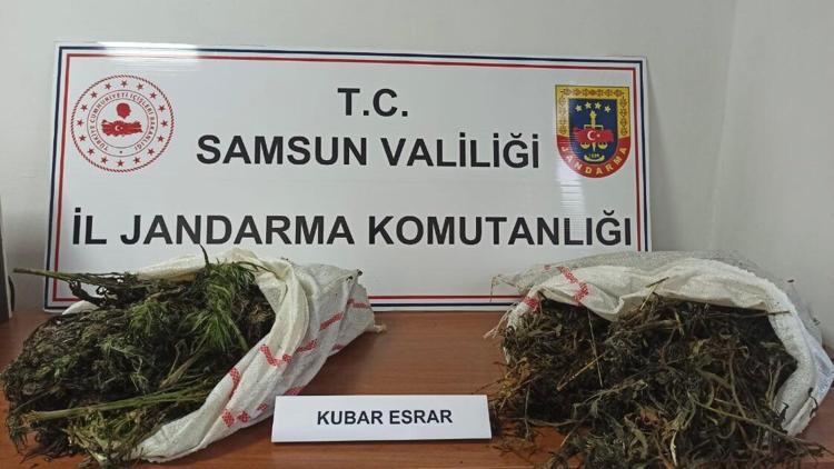 Samsun’da 6 kilo 930 gram esrar ele geçirildi