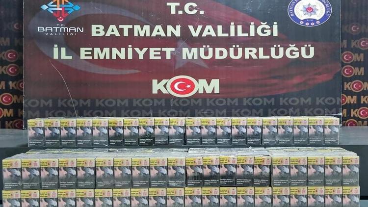 Batmanda 400 paket kaçak sigara ele geçirildi