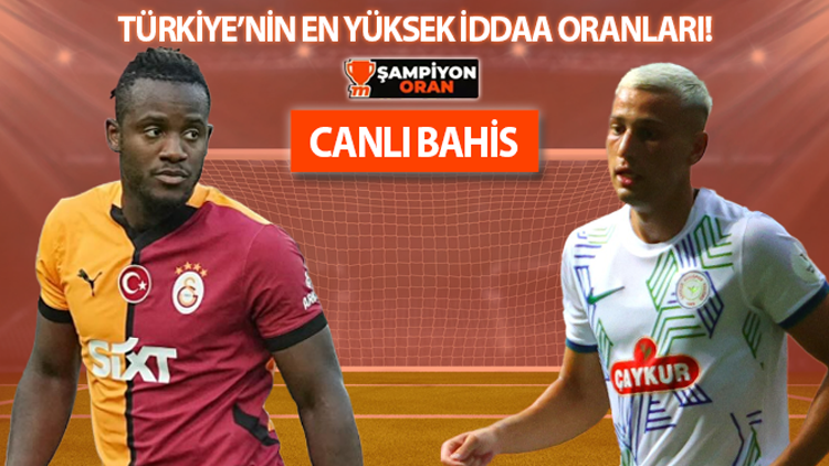 Çaykur Rizesporda kaleci değişti Galatasarayda ilk 11 nasıl olacak Süper Lig iddaa oranları, hakem istatistikleri...