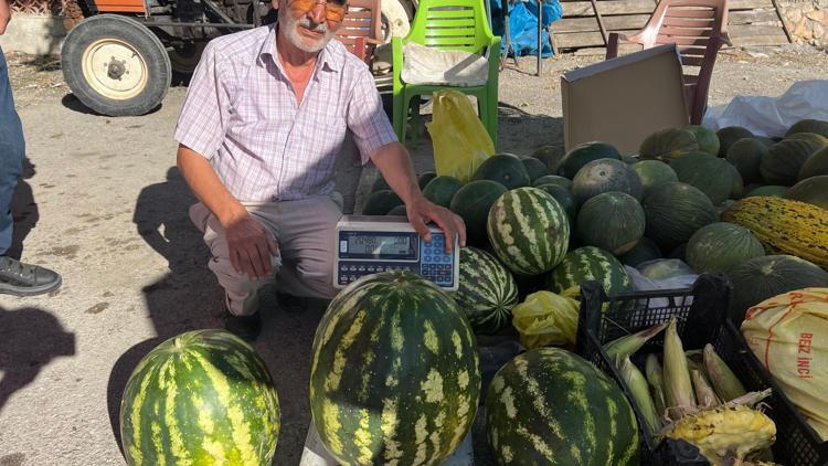 Sivasta bir üretici 20 kilo 540 gram karpuz yetiştirdi