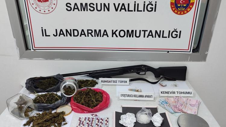 Samsun’da evinde uyuşturucu ele geçirildi; 1 gözaltı