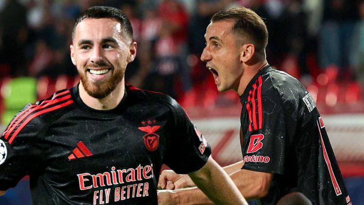 Kerem Aktürkoğlu ve Orkun Kökçü attı, Benfica kazandı Şampiyonlar Liginde tarihe geçtiler