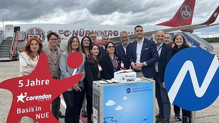 Corendon Airlines şimdiye kadar Nürnbergden 1 milyon 600 bin yolcu taşıdı