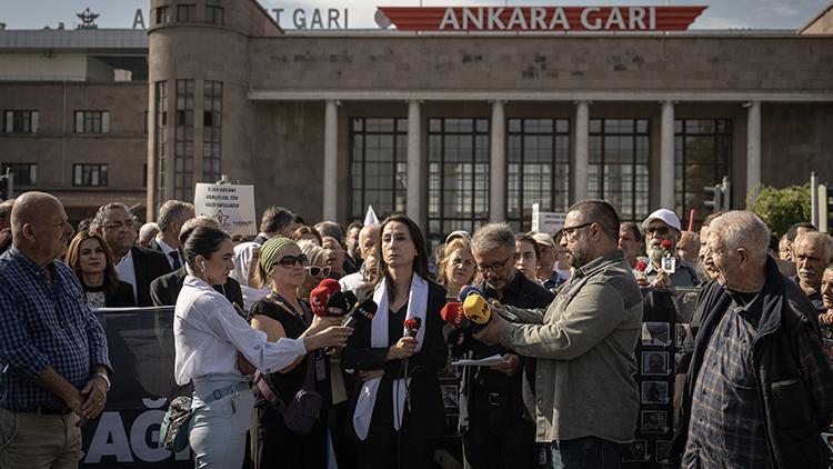 Ankara Tren Garı önünde saldırıda ölenler 9uncu yılda anıldı