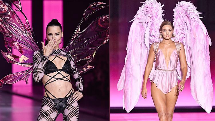 Melekler kanat takıp podyuma indi… Victoria’s Secret defilesi altı yıl sonra geri döndü, yer yerinden oynadı