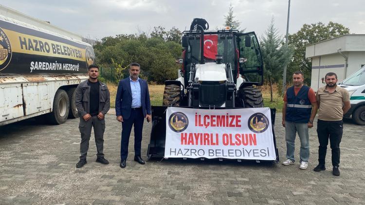 Bakanlıktan, Hazro Belediyesi’ne iş makinesi hibesi