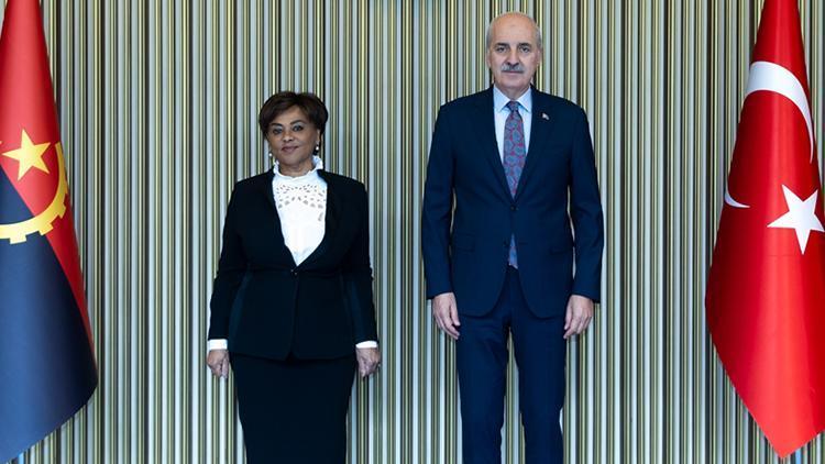 TBMM Başkanı Kurtulmuş, Mecliste Angola Meclis Başkanı Cerqueira ile görüştü