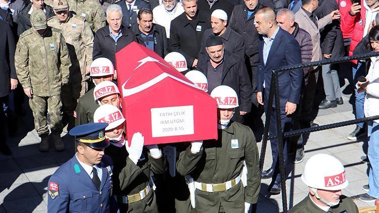 Mardinde kalp krizi geçiren üsteğmen son yolculuğuna uğurlandı