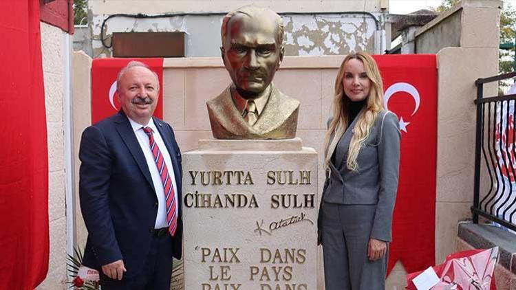 Fransa’daki ilk Atatürk büstü törenle açıldı