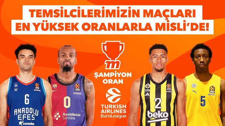 EuroLeaguede Türk gecesi Anadolu Efes-Barcelona ve Fenerbahçe Beko-Maccabi Playtika maçlarının tüm detayları ve en yüksek iddaa oranları...