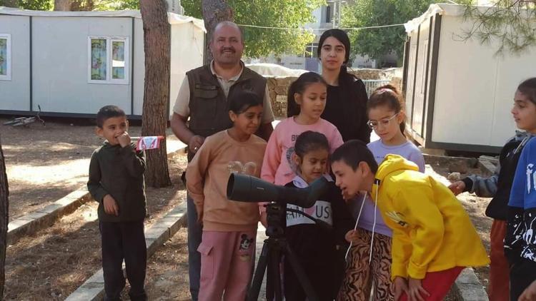 İslahiye’de öğrencilerden kuş gözlemi