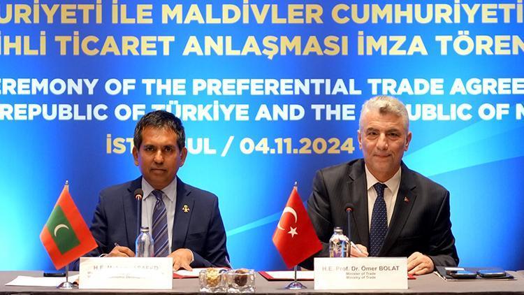 Bakan Bolat açıkladı: Türkiye ile Maldivler arasında ticaret anlaşması imzalandı