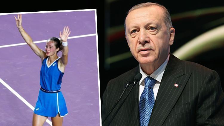 Cumhurbaşkanı Erdoğandan milli sporcu Zeynep Sönmeze tebrik