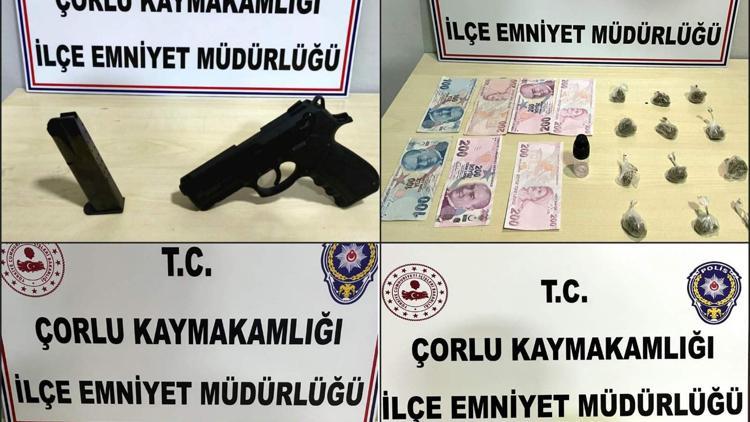 Çorluda uyuşturucu madde ele geçirildi; 6 şüpheli yakalandı