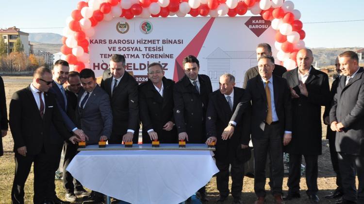 Kars Barosu Hizmet Binası ve Sosyal Tesisinin temeli atıldı