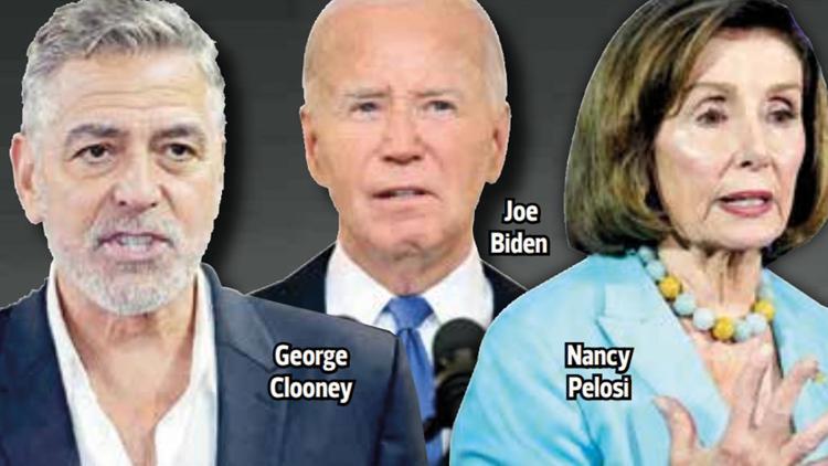 Demokratlar suçluları buldu... Clooney, Biden, Pelosi