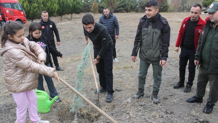 Manyasta 340 fidan toprakla buluştu