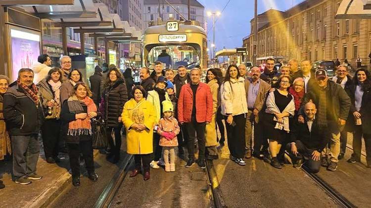 Frankfurt caddelerinde Gaziantep tramvayı