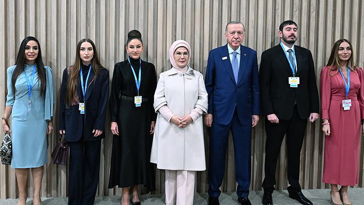 Emine Erdoğan, Azerbaycan, Kırgızistan ve Özbekistan liderlerinin eşleriyle görüştü