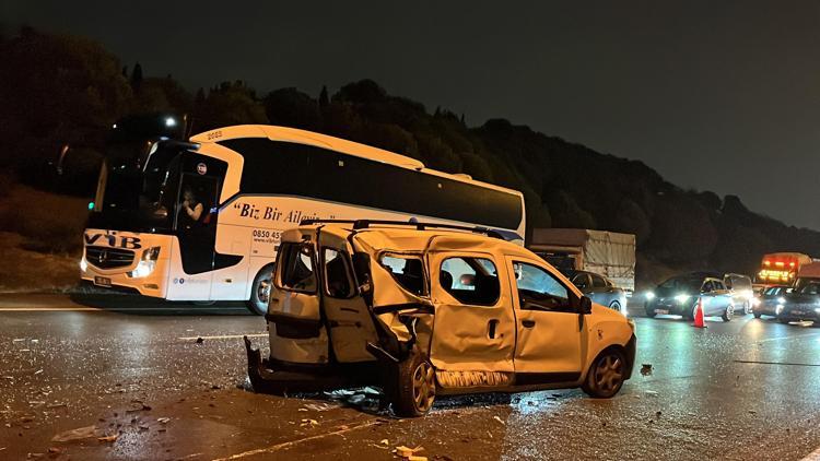 TEM Otoyolu’nda zincirleme kaza: 10 yaralı