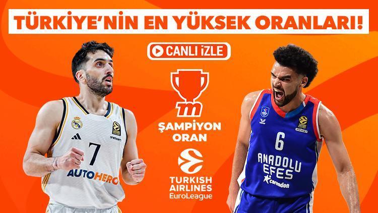 Anadolu Efes, Real Madrid deplasmanında zafer peşinde En yüksek oranlar ve canlı yayın Mislide...