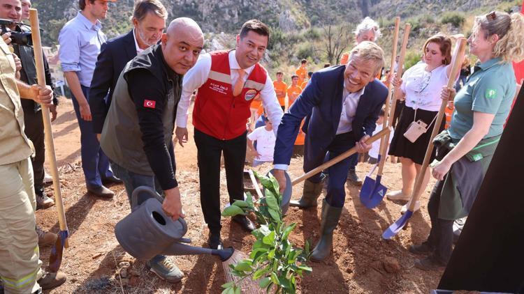 Hollanda Türkiye dostluğu Marmariste dikilen fidanlarla yeşerecek