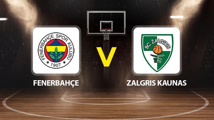 Fenerbahçe Beko - Zalgiris Kaunas maçı saat kaçta, hangi kanalda THY Avrupa Liginin 10. Hafta karşılaşması