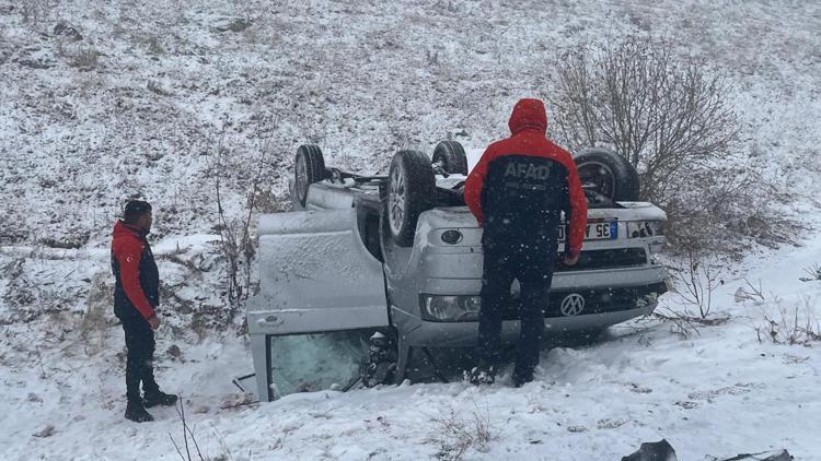 Ilgar Dağı Geçidinde 2 otomobil çarpıştı; 8 yaralı