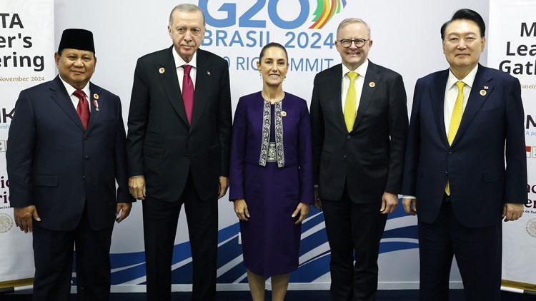 Cumhurbaşkanı Erdoğandan Brezilyada diplomasi trafiği