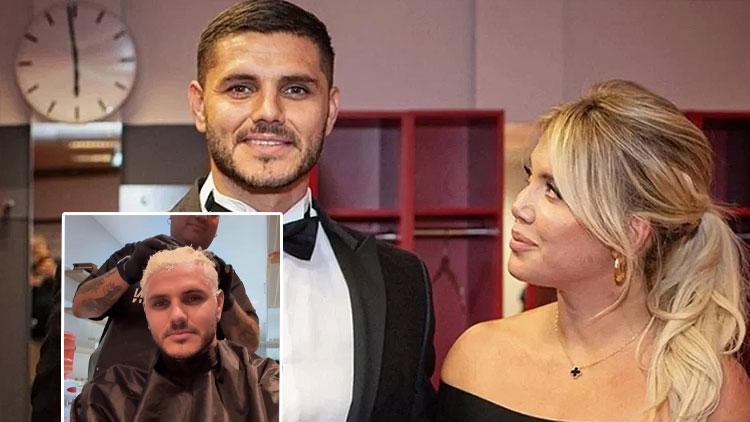 Mauro Icardi saçlarını eski rengine boyattı, Wanda Naraya gönderme yaptı...