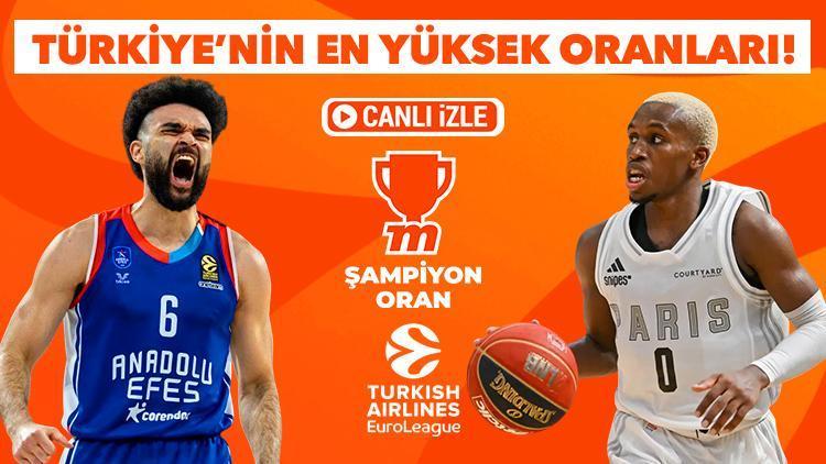 Anadolu Efesin konuğu Paris Basket En yüksek oranlar ve canlı yayın Mislide...