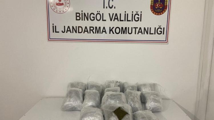 Bingöl’de, 19 kilo uyuşturucuya 3 gözaltı