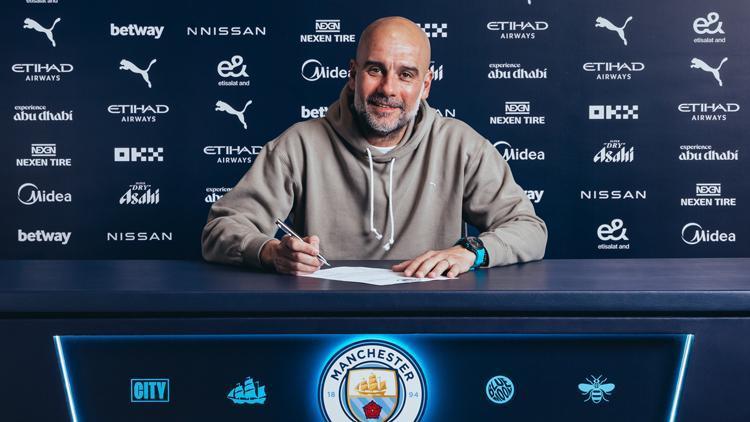 Pep Guardiola, Manchester City ile yeni sözleşme imzaladı