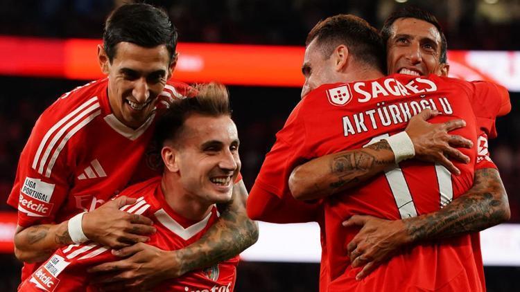 Benfica 7 golle şov yaptı, Kerem Aktükoğlu yine attı Tam 12 gol katkısı...