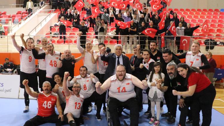 Oturarak Voleybol Erkek Milli Takımı namağlup şampiyon