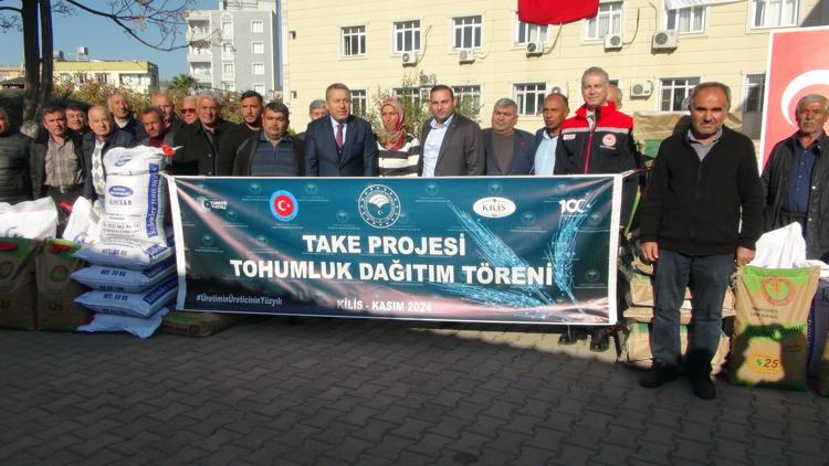 Kiliste çiftçilere buğday tohumu dağıtıldı