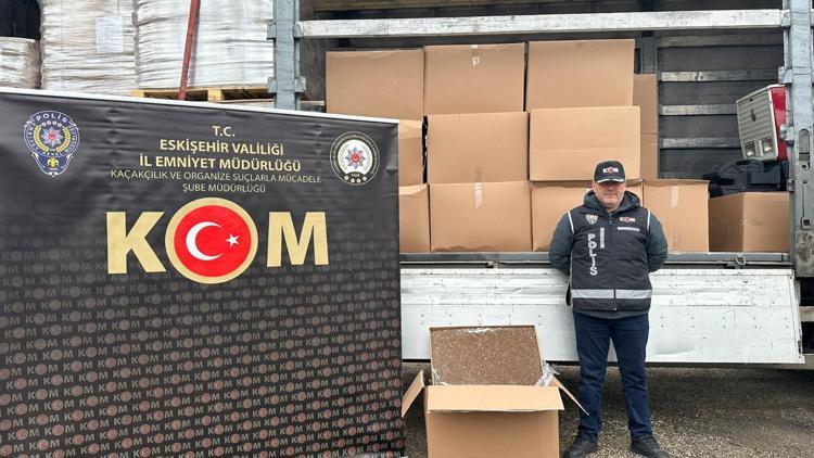 Eskişehir’de kaçak sigara operasyonu