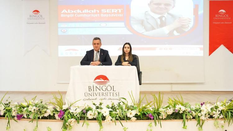 Bingöl Cumhuriyet Başsavcısı Sert, Bingöl Üniversitesi öğrencileriyle bir araya geldi