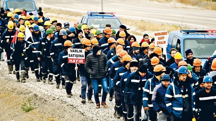 Çayırhan madencileri Ankara’ya yürüyor