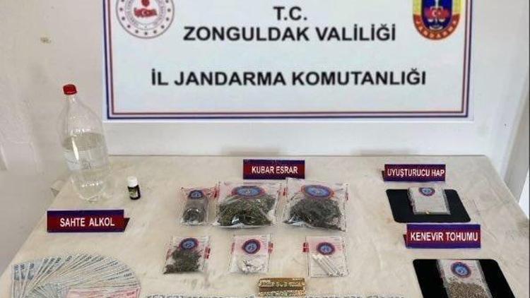 Zonguldakta uyuşturucu ve sahte alkol operasyonunda 1 şüpheli gözaltına alındı