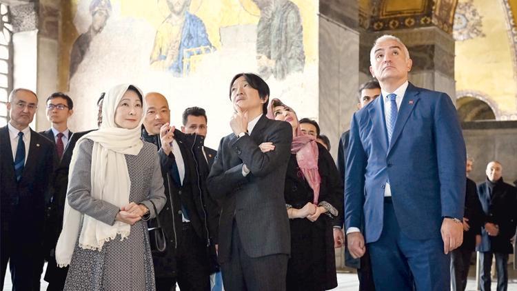 Japon Prens ve Prensesten Ayasofya ziyareti