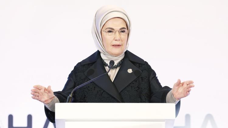 Lider eşleri Doha’da konuştu... Emine Erdoğan: Filistin’de yaşananlar ‘postmodern holokost’tur